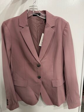 Theory Dusty Lilac Single-Breasted Blazer